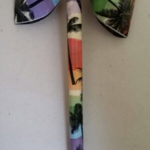 Tropical Palm Trees Duct Tape Bow Pen