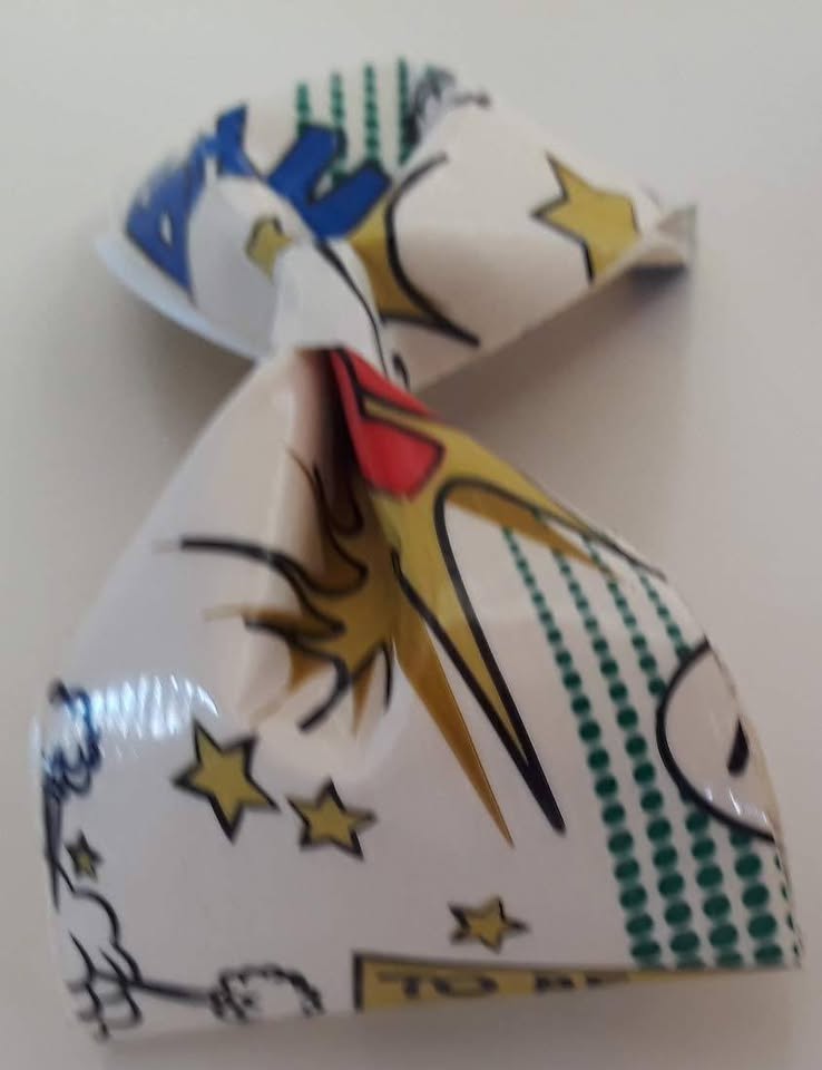 Comic Book Duct Tape Hair Clip Bow - Image 2