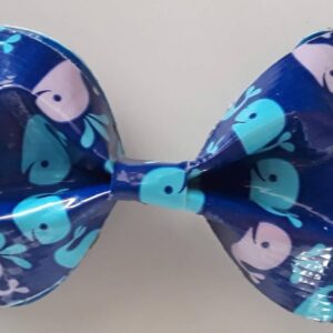 Whales Duct Tape Hair Clip Bow