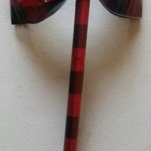 Buffalo Plaid Duct Tape Bow Pen