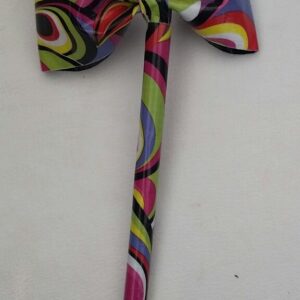 Wavy Marble Duct Tape Bow Pen