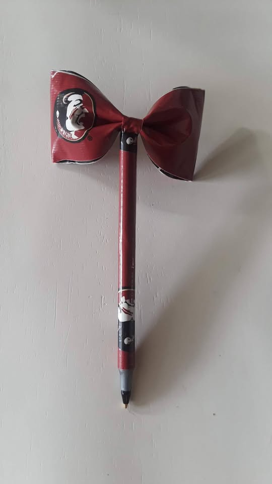 Florida State Seminoles NCAA Duct Tape Bow Pen