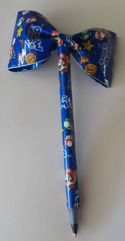 Super Mario Duct Tape Bow Pen
