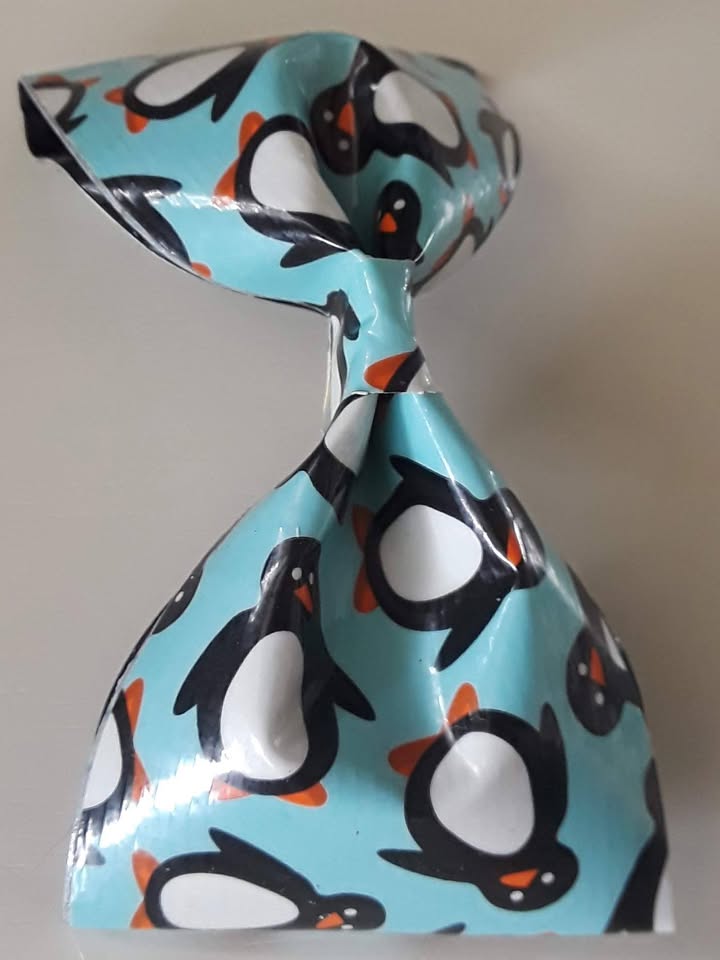 Penguin Duct Tape Hair Clip Bow - Image 2