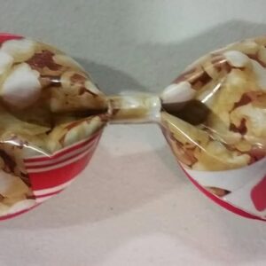 Popcorn Duct Tape Hair Clip Bow