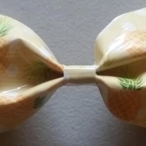Pineapple Duct Tape Hair Clip Bow