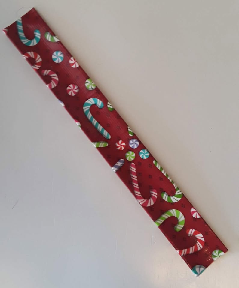 Peppermint Candy Christmas Slap Bracelet