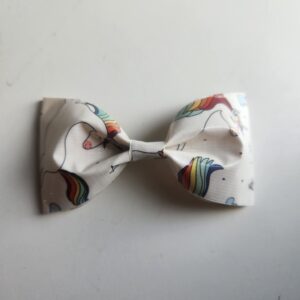 Rainbow Unicorn Duct Tape Hair Clip Bow