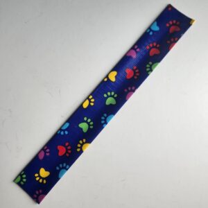 Rainbow Paw Prints Duct Tape Slap Bracelet