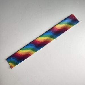 Rainbow Waves Duct Tape Slap Bracelet