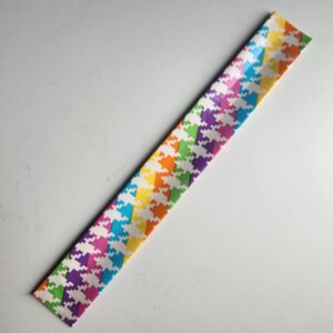 Rainbow Houndstooth Duct Tape Slap Bracelet