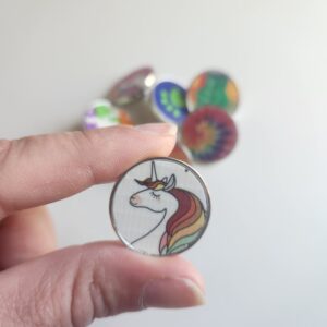 Gay Pride LGBTQIA+ Rainbow Lapel Pin Set of 7