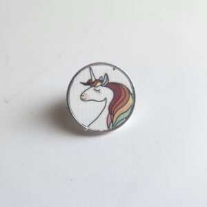 Rainbow Unicorn Gay Pride Lapel Pin
