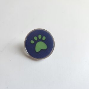 Paw Print Gay Pride Lapel Pin
