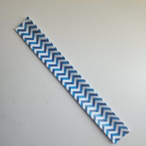 Blue Chevron Duct Tape Slap Bracelet