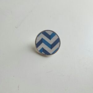 Blue Chevron Lapel Pin