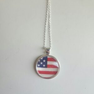 American Flag 4th of July Necklace