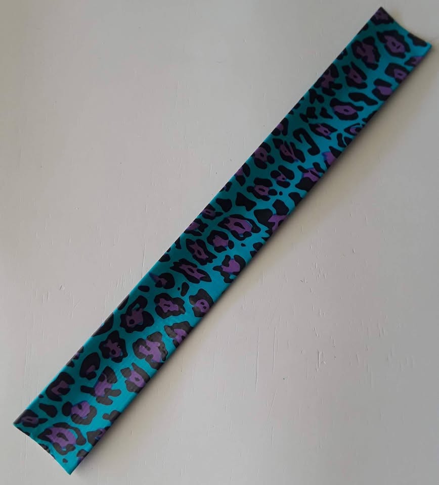 Blue & Purple Leopard Print Print Slap Bracelet Cheetah