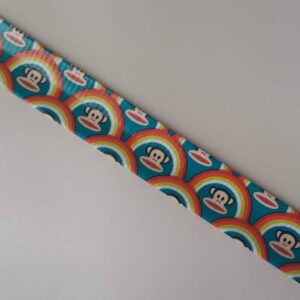 Rainbow Paul Frank Duct Tape Slap Bracelet