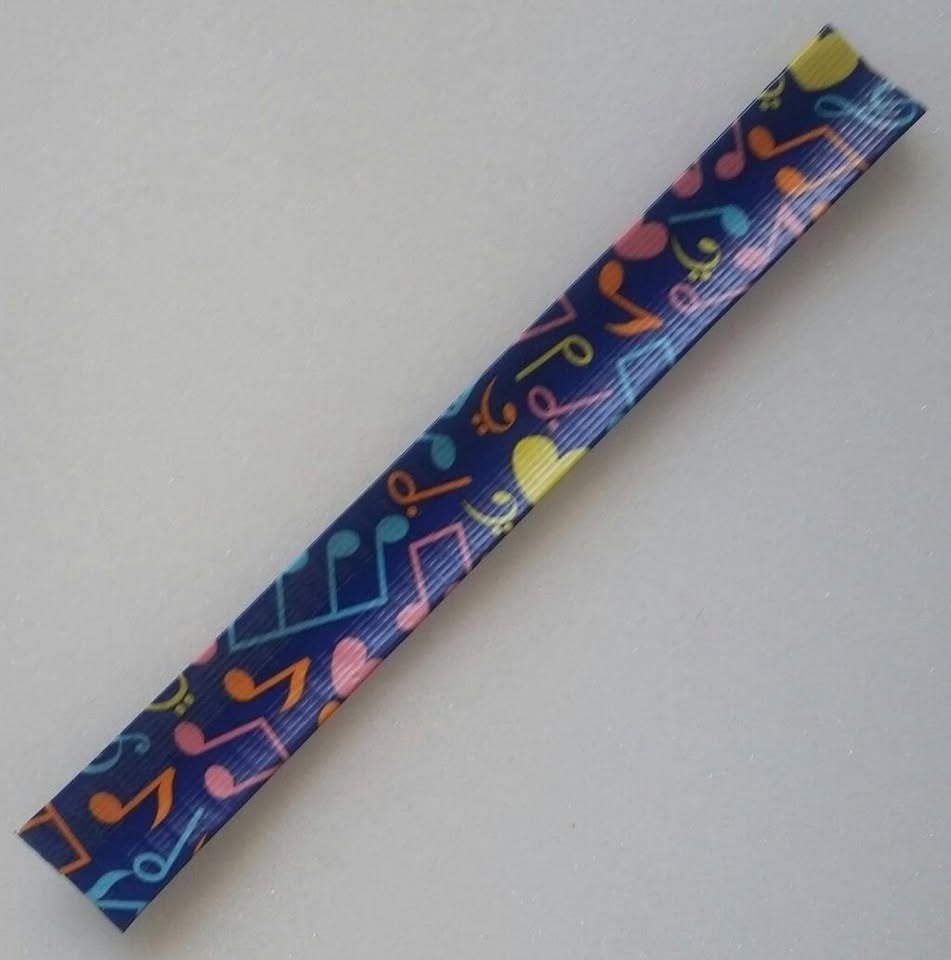 Colorful Music Note Slap Bracelet