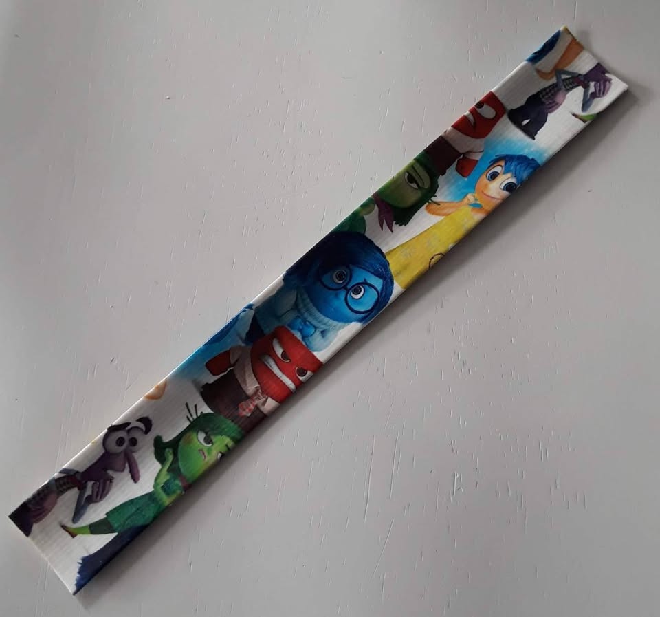Inside Out Duct Tape Slap Bracelet