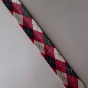 Pink Argyle Plaid Slap Bracelet