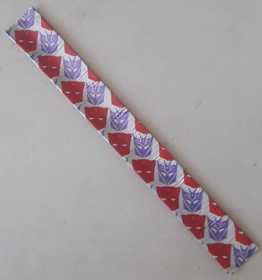 Transformers Duct Tape Slap Bracelet