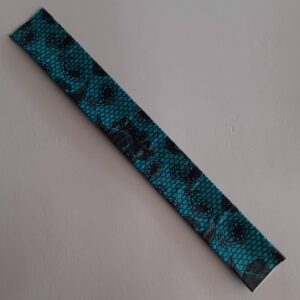 Teal Lace Paisley Slap Bracelet