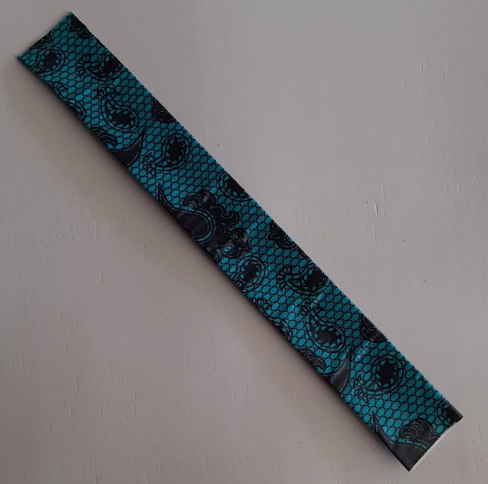 Teal Lace Paisley Slap Bracelet