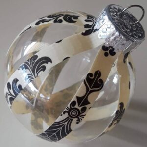 Baroque Plastic Christmas Ball Tree Ornament