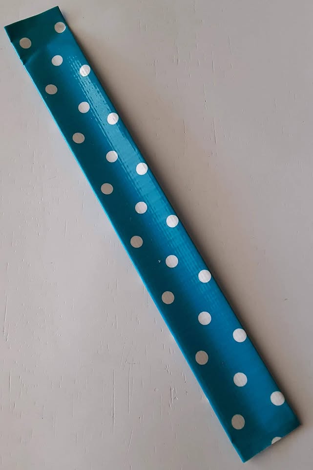 Blue Polka Dot Slap Bracelet