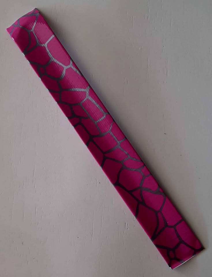 Pink Giraffe Print Slap Bracelet