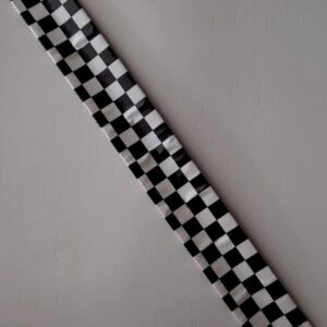 Black and White Checkered Slap Bracelet